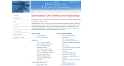 Desktop Screenshot of deansdirectortutorials.com