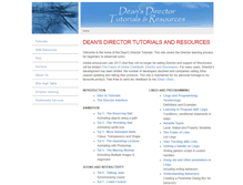 Tablet Screenshot of deansdirectortutorials.com